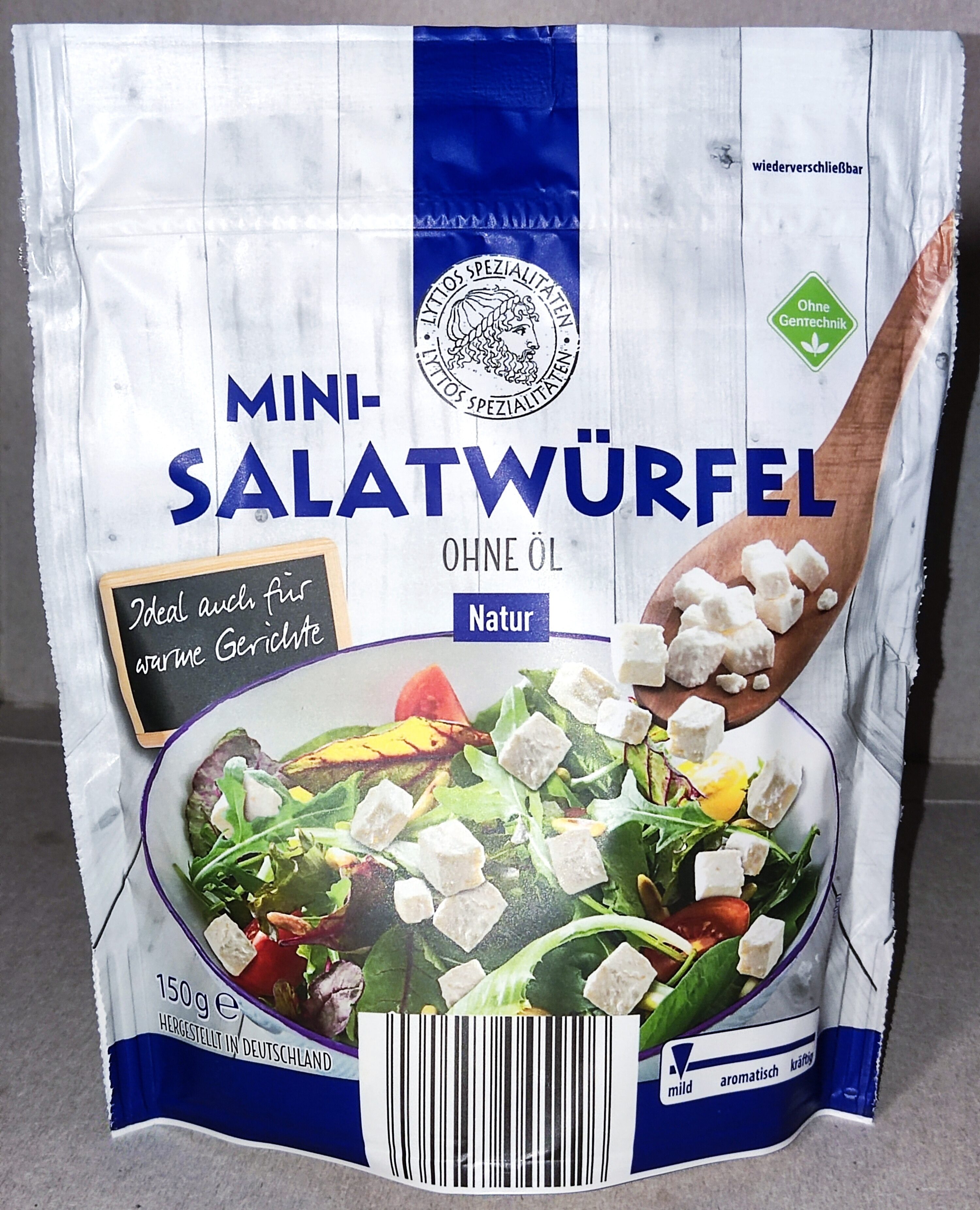 Mini-Salatwürfel ohne Öl - Natur - Produkt