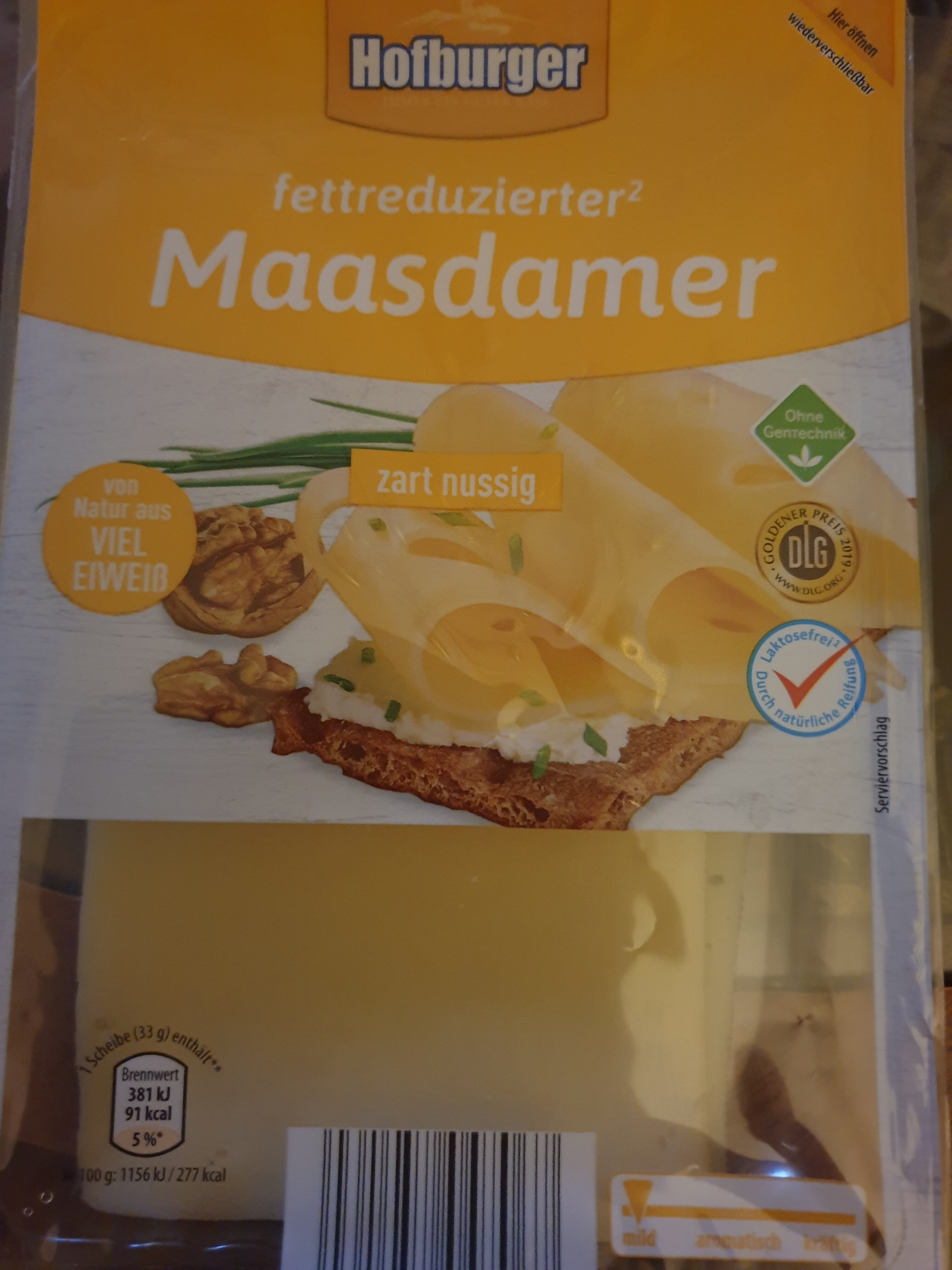 Fettreduzierter Maasdamer zart-nussig - Produkt