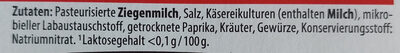 Ziegenkäse Kräuter - Ingredients - de