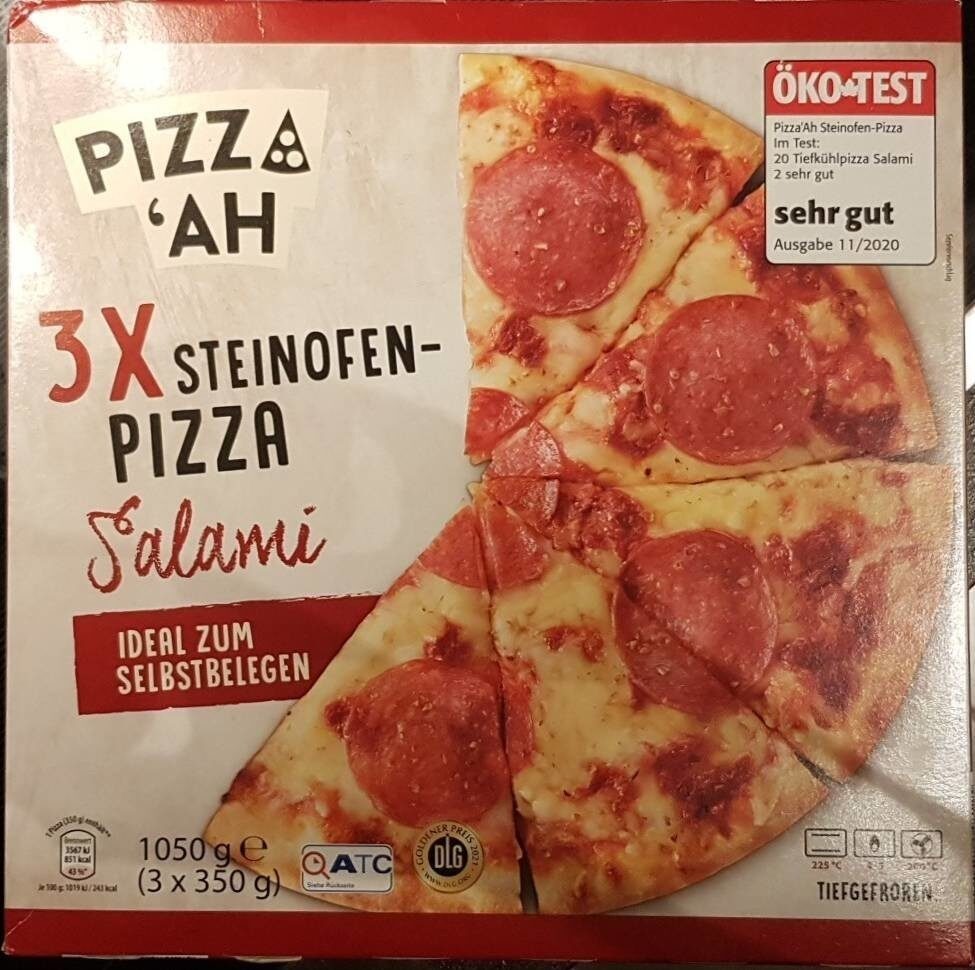3x Steinofen-Pizza Salami - Product