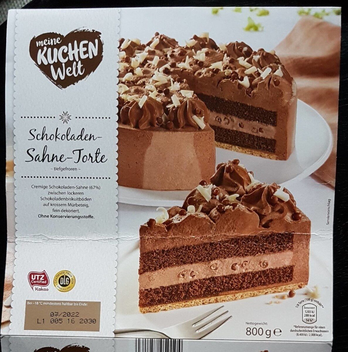 Schokoladen-Sahne-Torte - Produkt - en