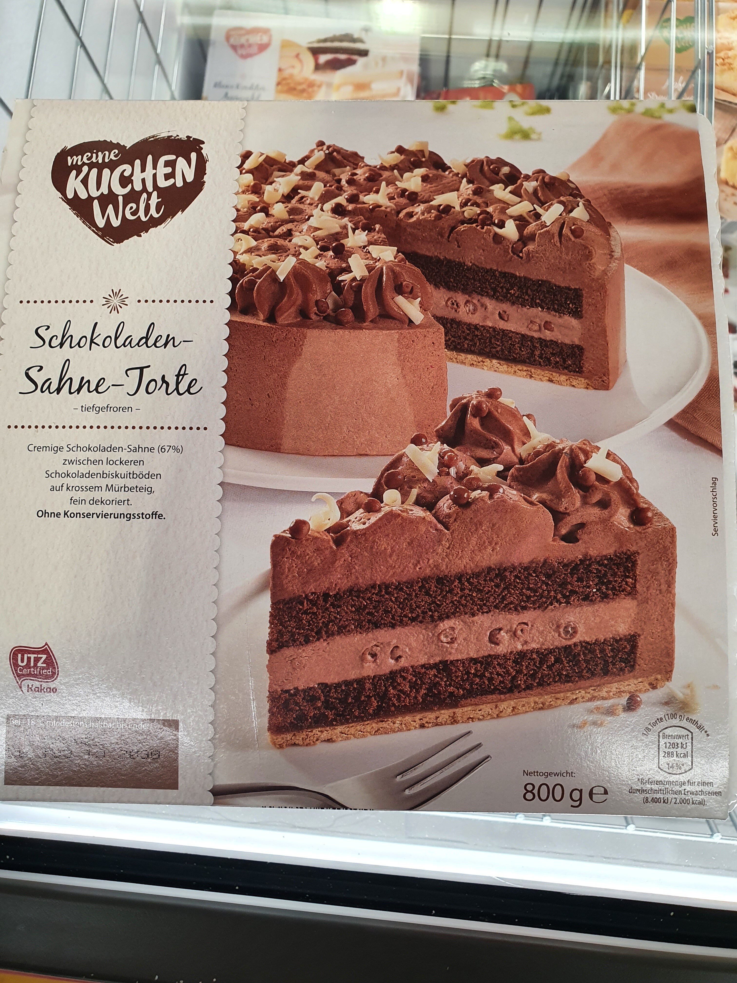Schokoladen-Sahne-Torte - Zutaten - en