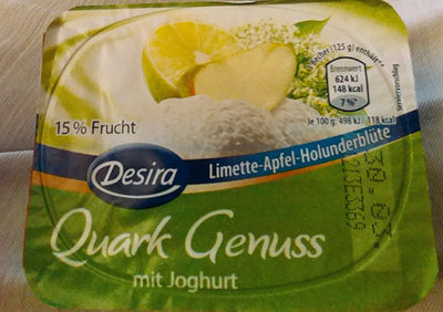 Quark-Genuss - Limette-Apfel-Holunderblüte - Produkt