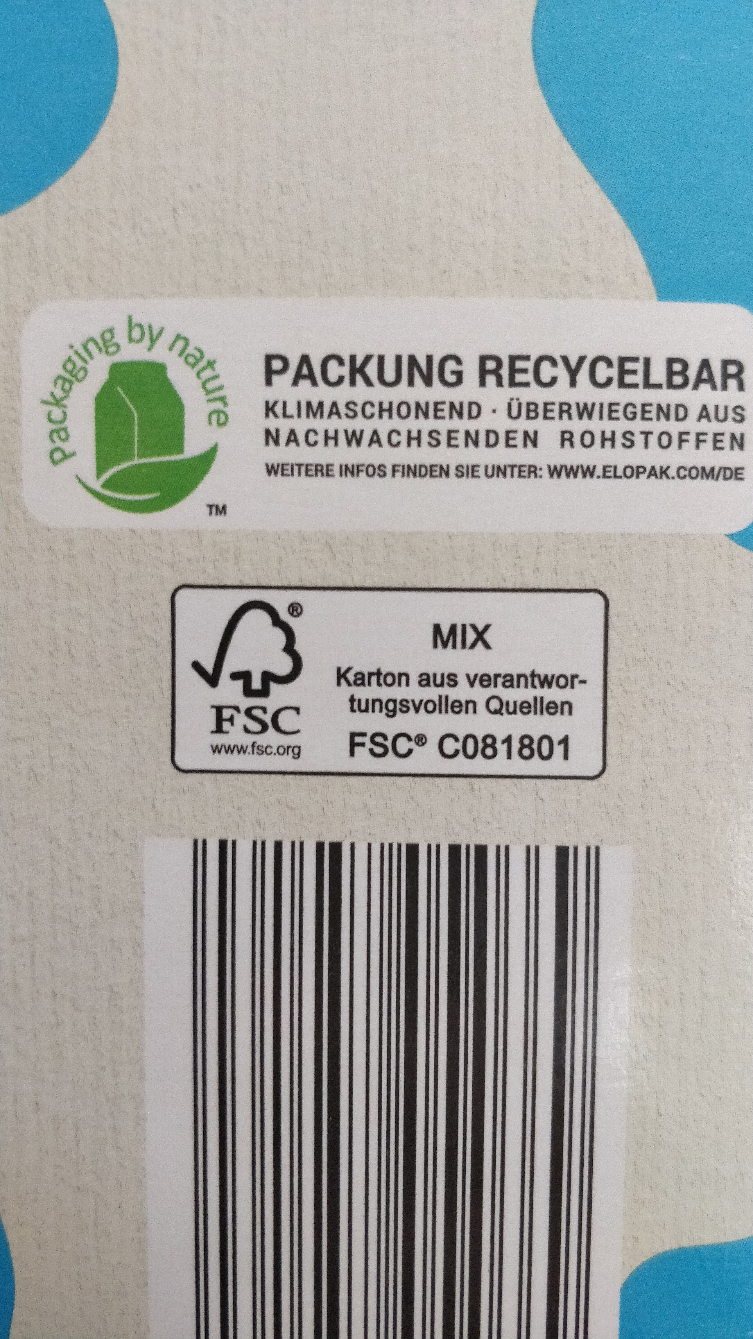 Bayerische Bauernmilch 1,5% Fett - Recycling instructions and/or packaging information - de