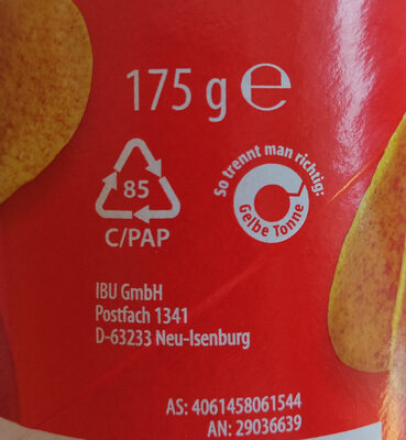 Stapel Chips Paprika Geschmack - Wiederverwertungsanweisungen und/oder Verpackungsinformationen