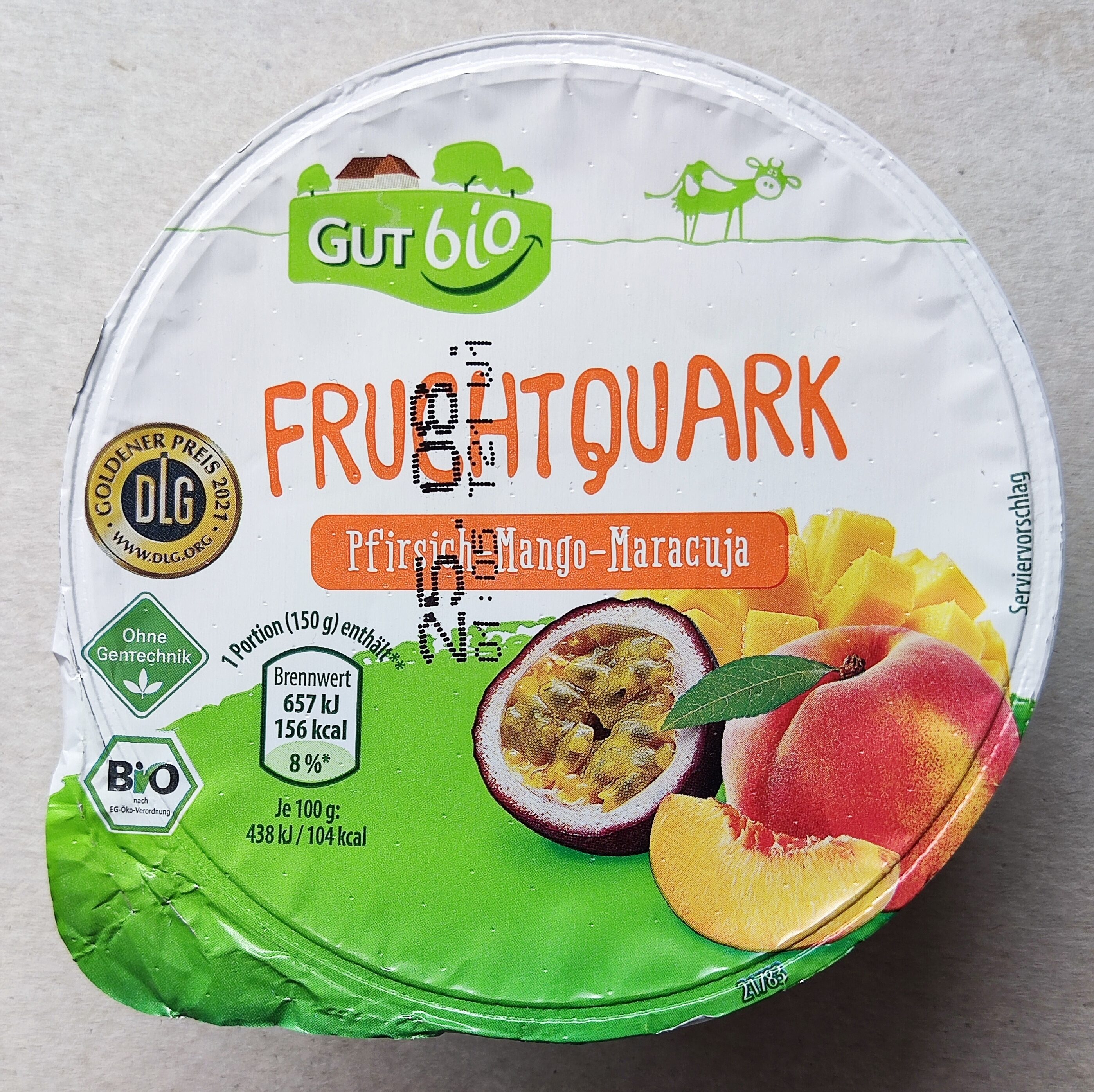 Bio-Fruchtquark - Pfirsich-Mango-Maracuja - Produkt