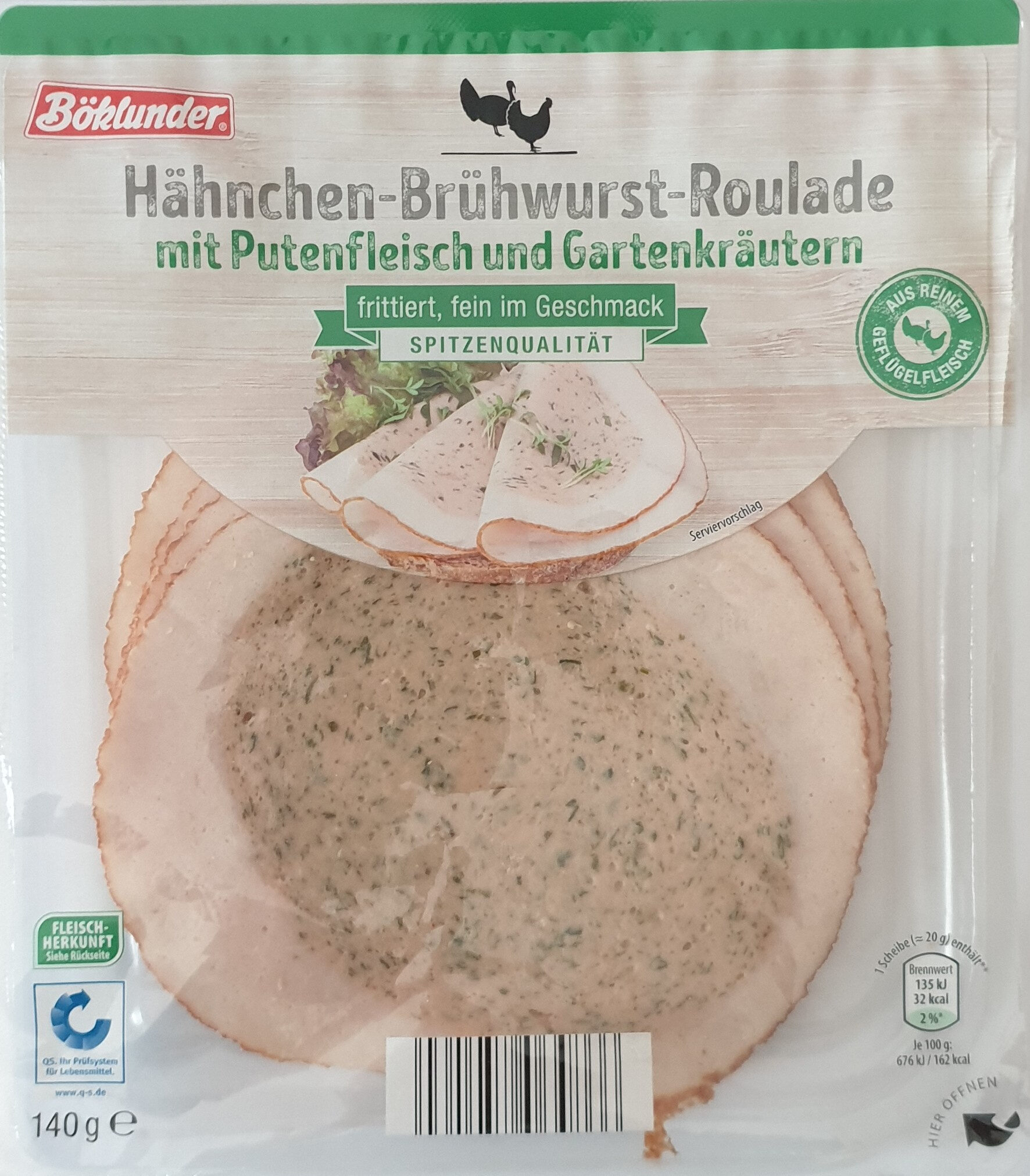 Hähnchen-Brühwurst-Roulade frittiert - Product - de