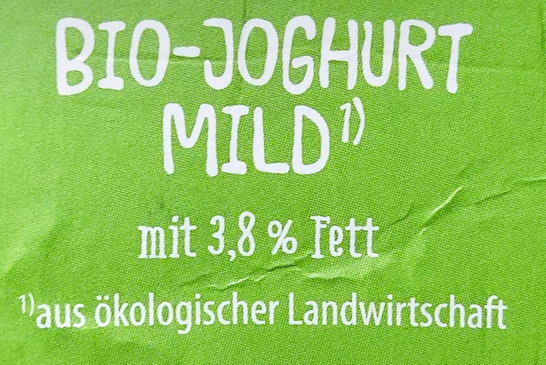 Cremiger Bio-Joghurt mild - 3,8 % Fett - Ingrediënten - de