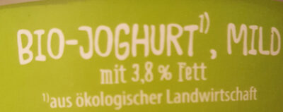 Cremiger Bio-Joghurt mild - 3,8 % Fett - Ingrédients