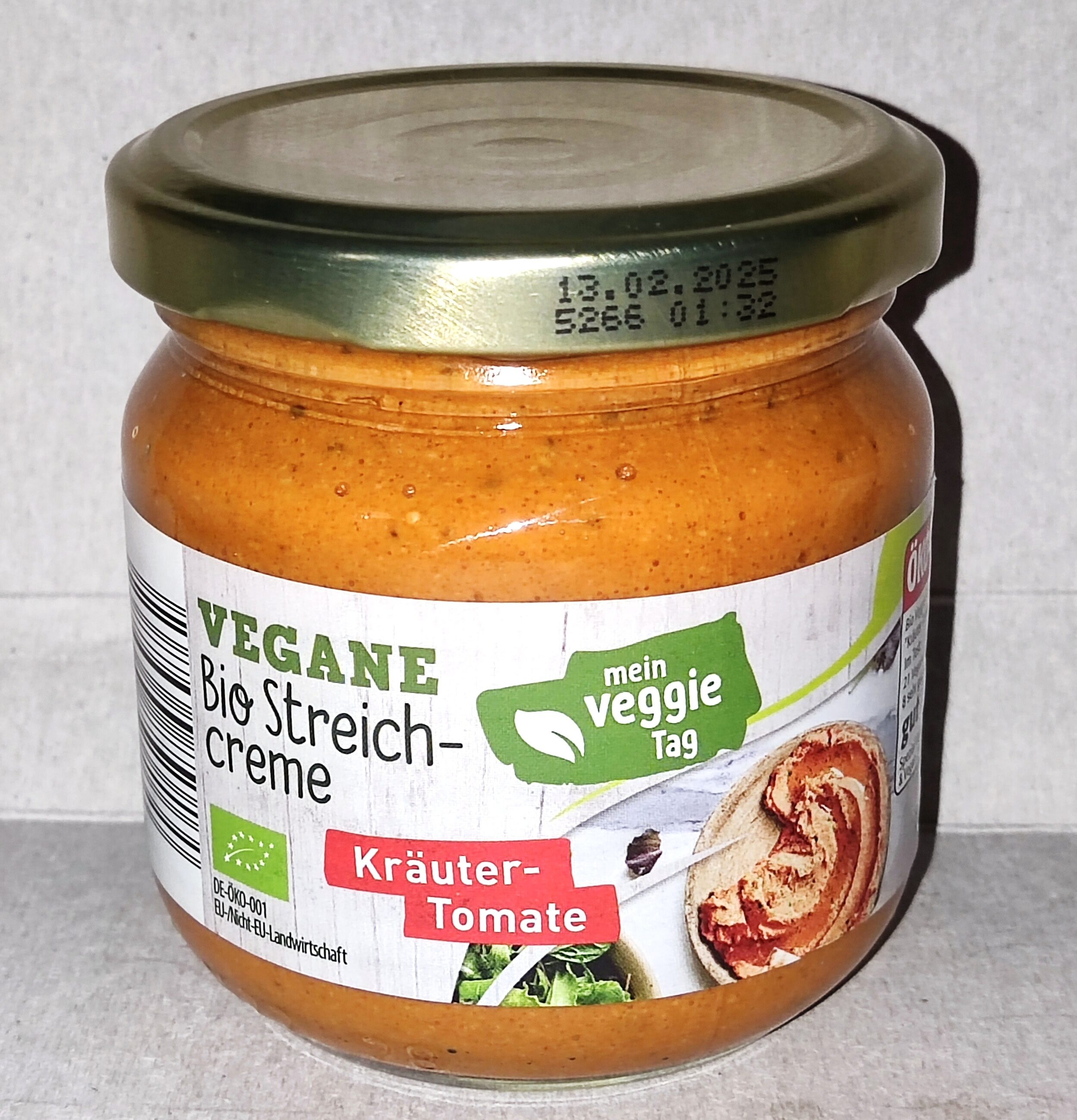 Vegane Bio-Streichcreme - Kräuter-Tomate - Produkt