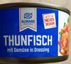 Thunfisch Stückchen in pikanter Dressing-Sauce mit Gemüsebeilage - Produkt