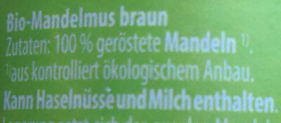 Bio-Mandelmus - Braun - Ingrediënten - de