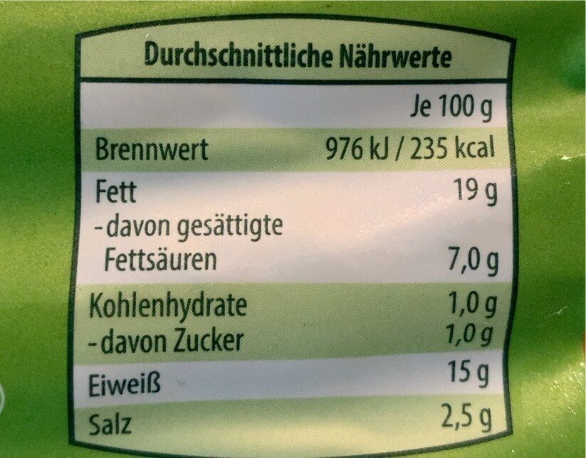 Hähnchen Bratwurst - Voedingswaarden - de