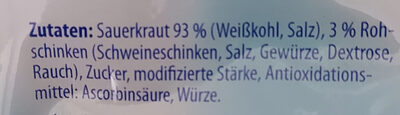 Sauerkraut ALDI Sauerkraute Hausmacher Art - Ingredients - de