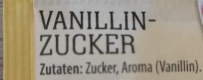 Vanillinzucker - Ingredients - de