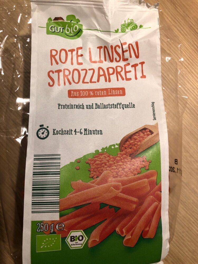 Rote-Linsen-Strozzapreti - Produkt