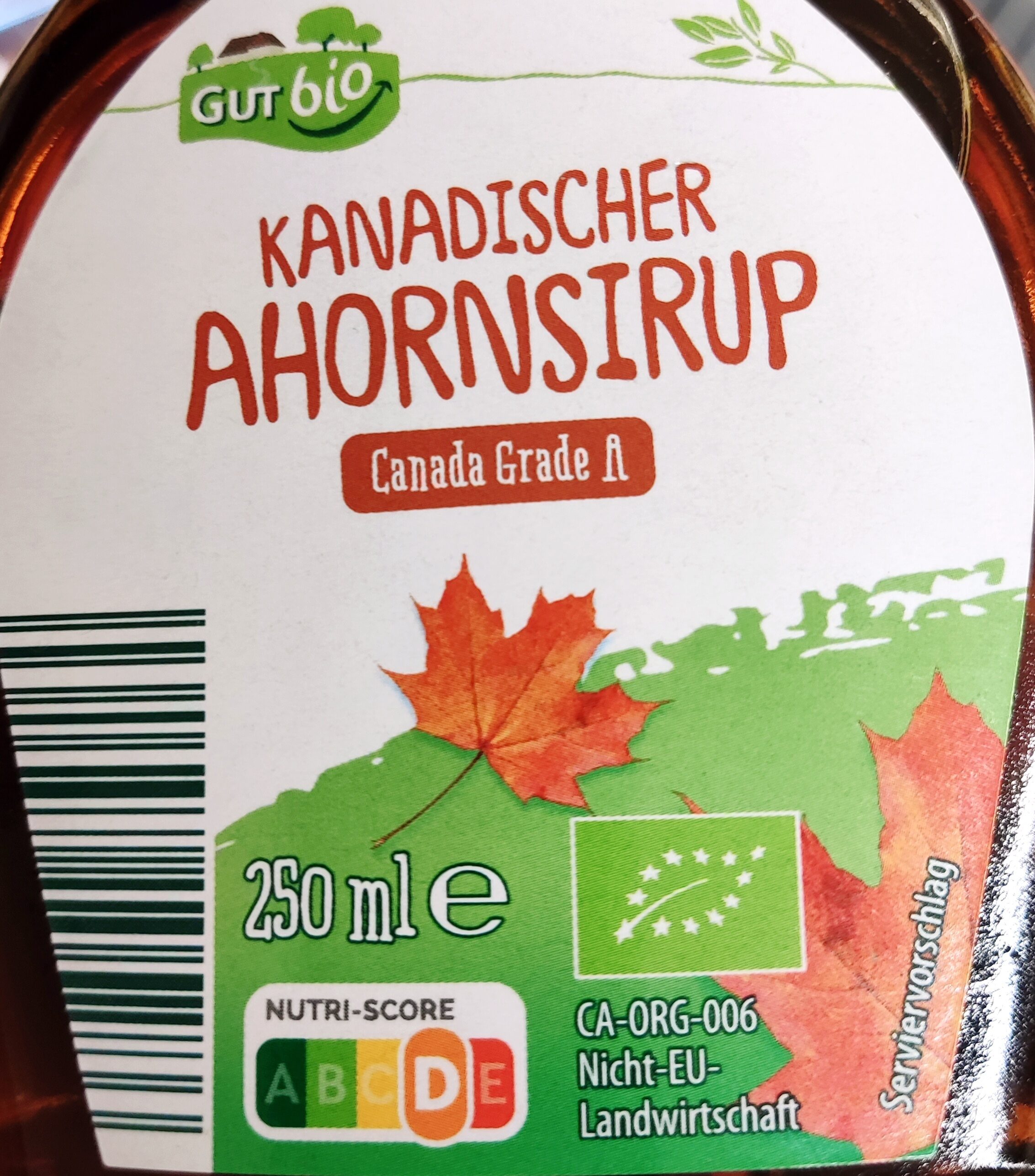 Kanadischer Bio-Ahornsirup - Grade A - Produkt