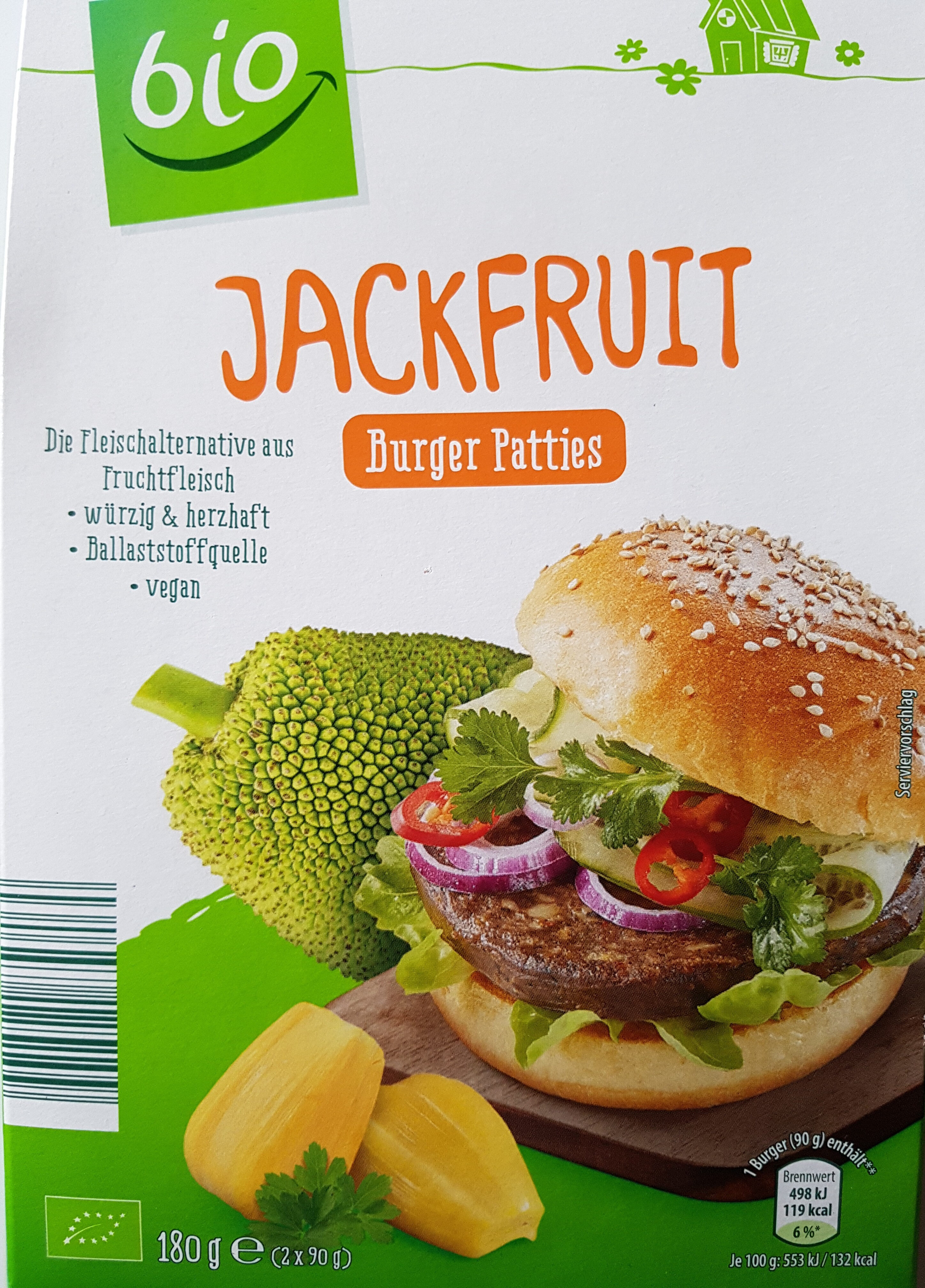 Bio-Jackfruit Burger Patties - Produkt - de