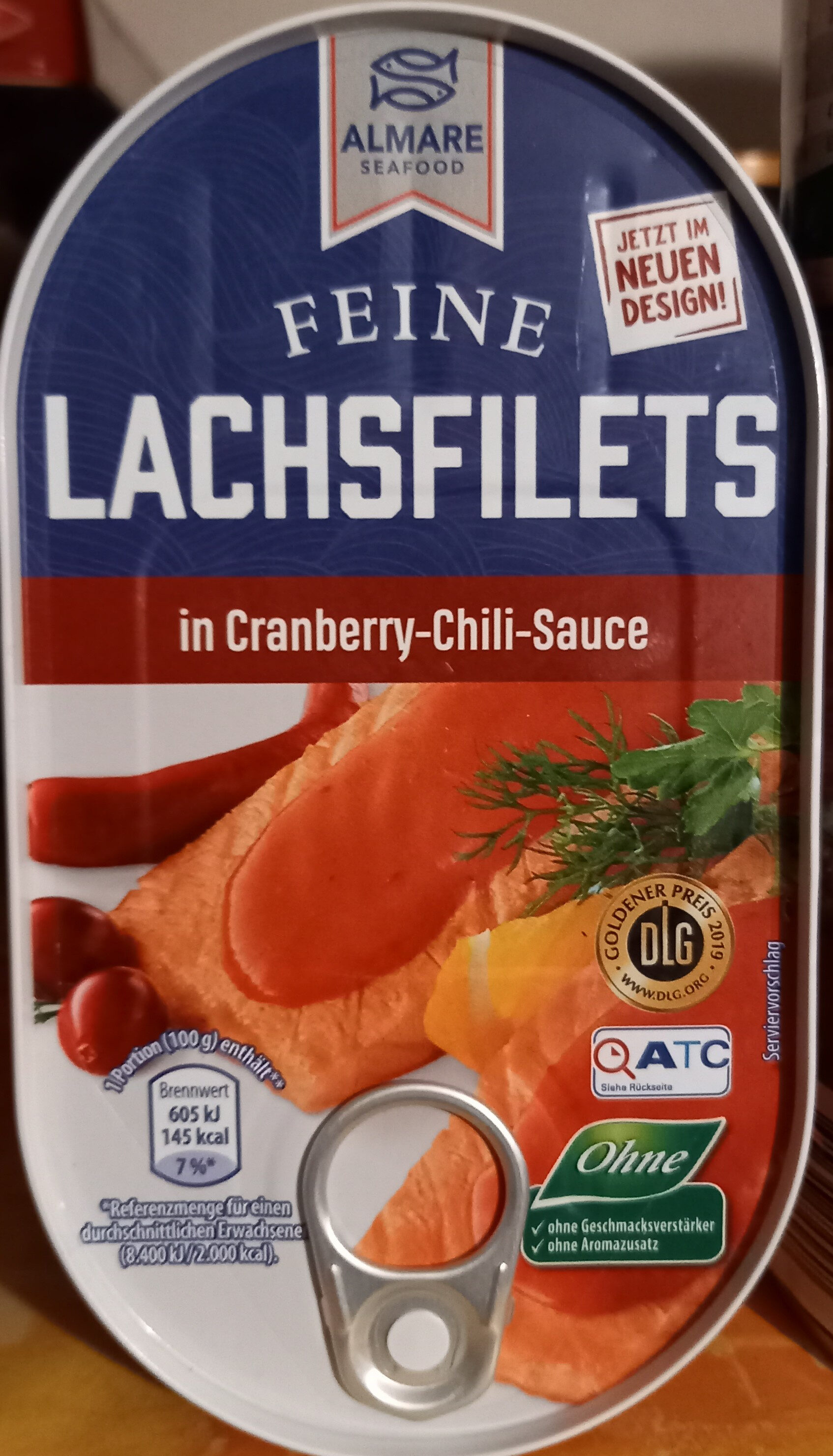 Lachsfilet in Cranberry-Chili-Sauce - Produit - de