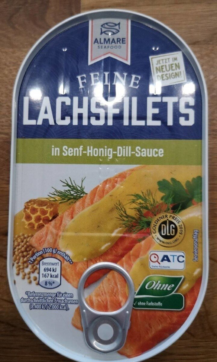 Fisch: Lachsfilets in Senf-Honig-Dill-Sauce - Produkt