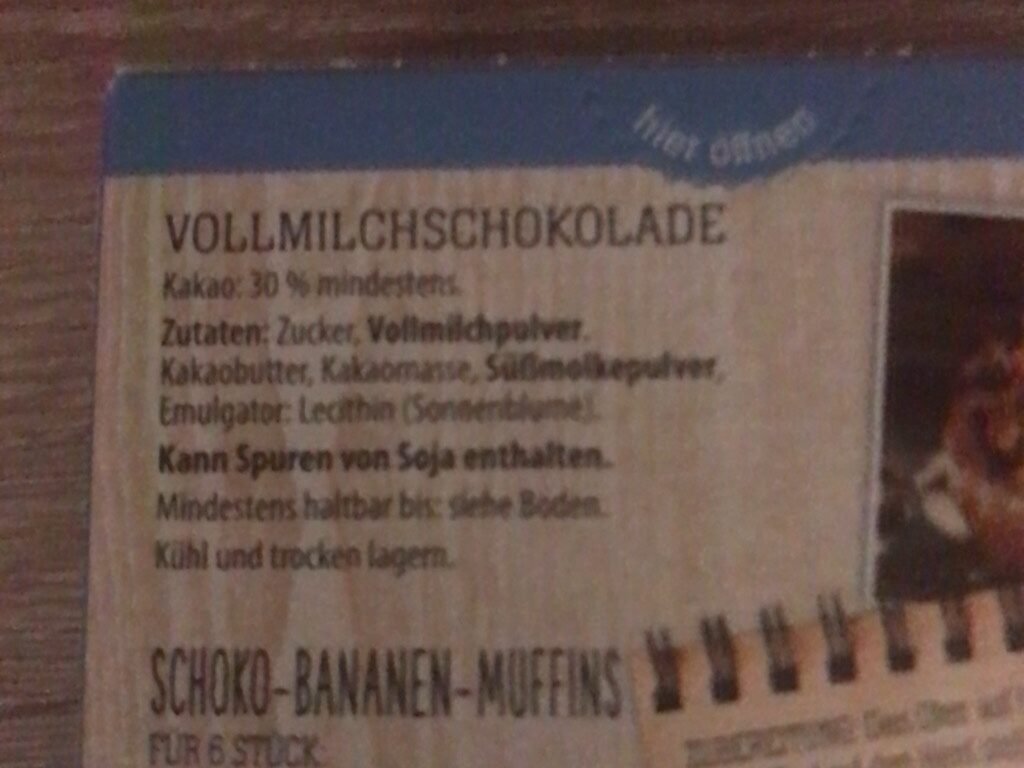 Schokotröpfchen Vollmilch - Ingredients