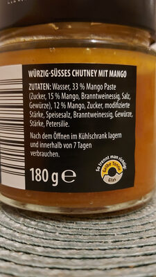 Chutney - Mango - Ingredients