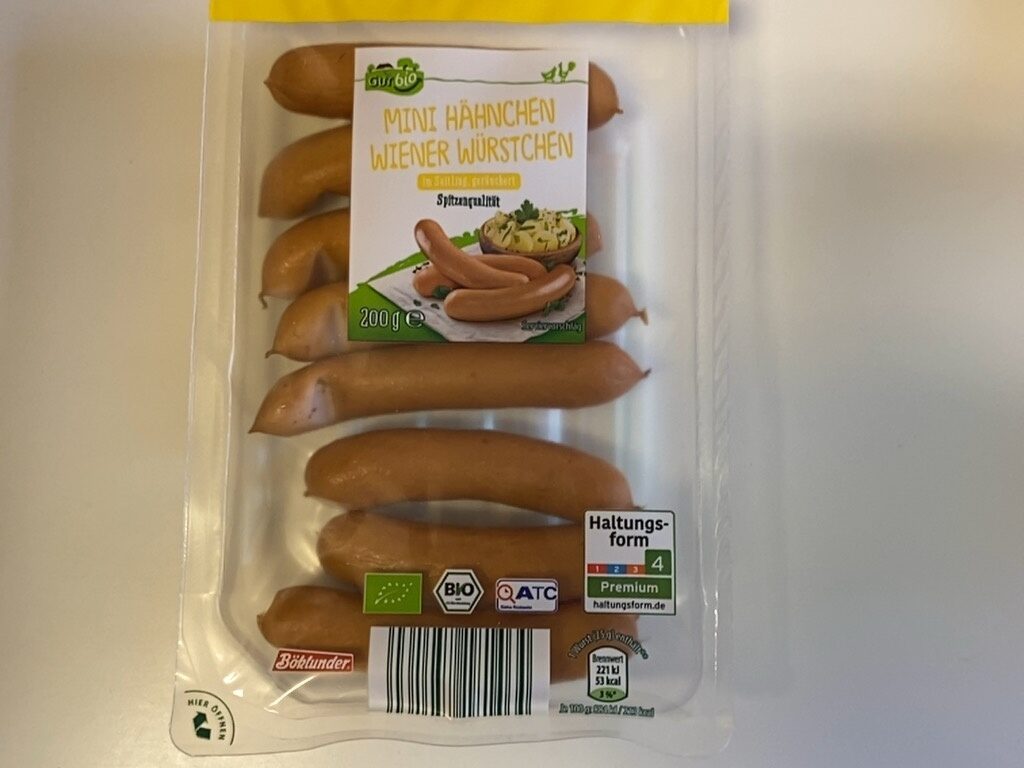 Mini Hähnchen Wiener Würstchen - Produkt
