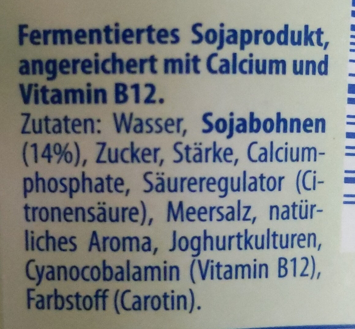 Sojagurt - Ingredients - de