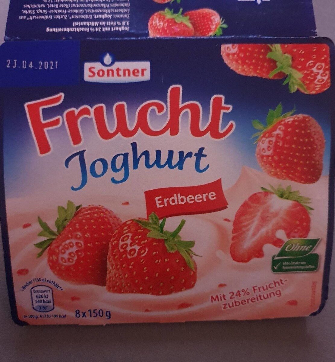 Fruchtjoghurt Erdbeere - Produkt - de