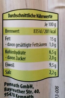 Veggie Würstchen - Nutrition facts - de
