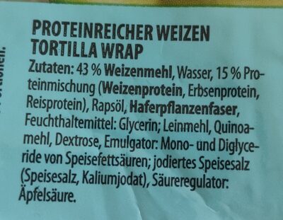Protein Wraps - Ingrédients - de