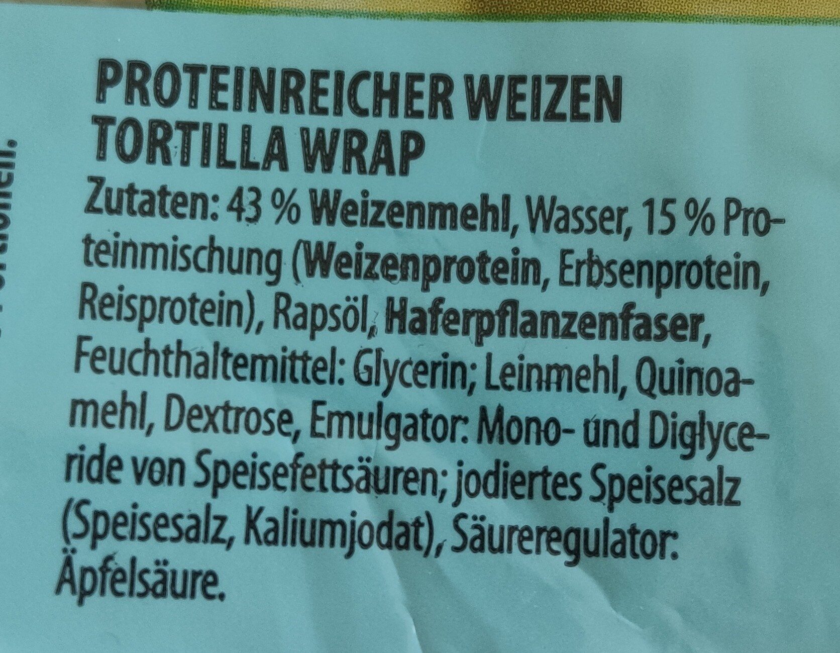 Protein Wraps - Ingrédients - de