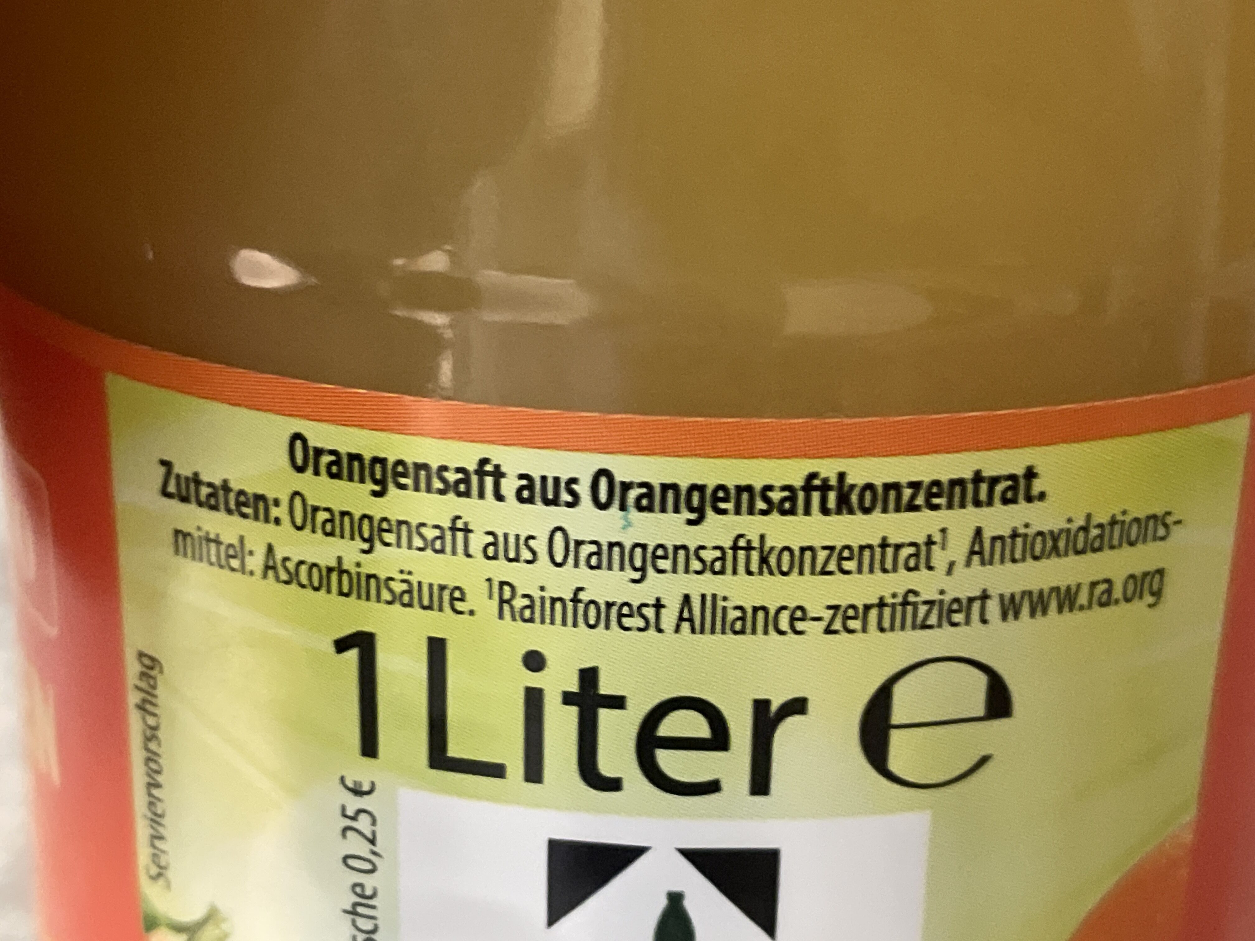 Orangensaft - Ingredientes - de