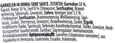 Garnelen in Honig-Senf-Sauce - Zutaten