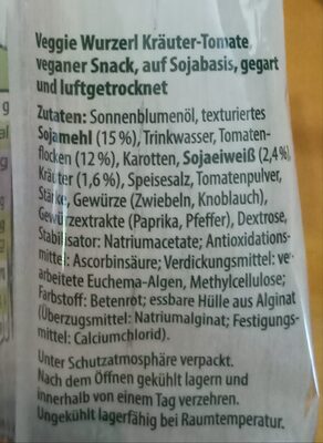 Vegane Wurzerl Kräuter-Tomate - Zutaten