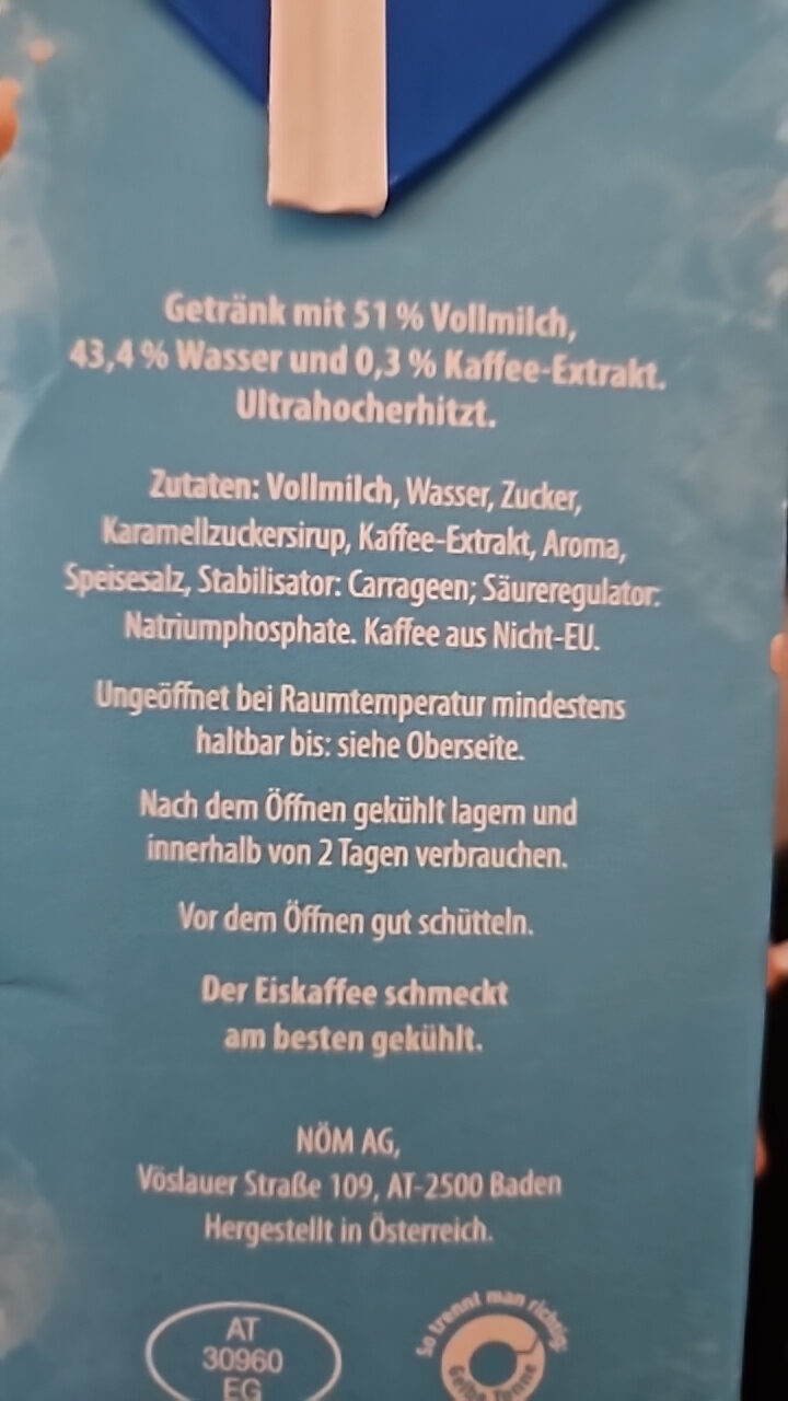 Wiener Eiskaffee - Zutaten