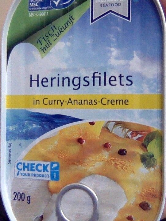 Heringsfilets in Curry-Ananas-Creme - Produkt - de