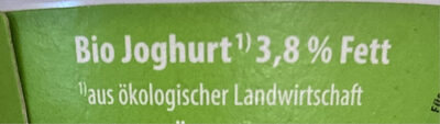 Bio-Joghurt Pur - 3,8% Fett - Zutaten
