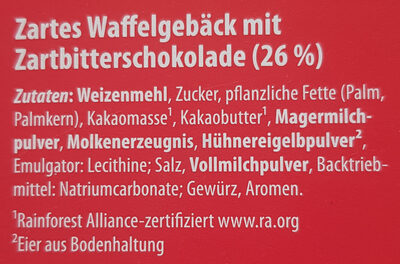 Schoko-Röllchen - Zartbitter - Ingredientes - de