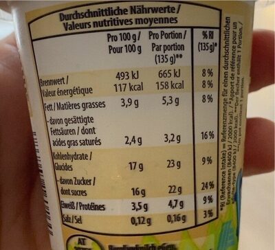 Yoghurt spass - Nährwertangaben - fr
