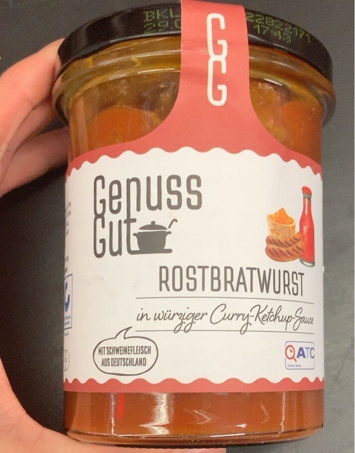 Rostbratwurst in würziger Curry-Ketchup-Sauce - Producto - de