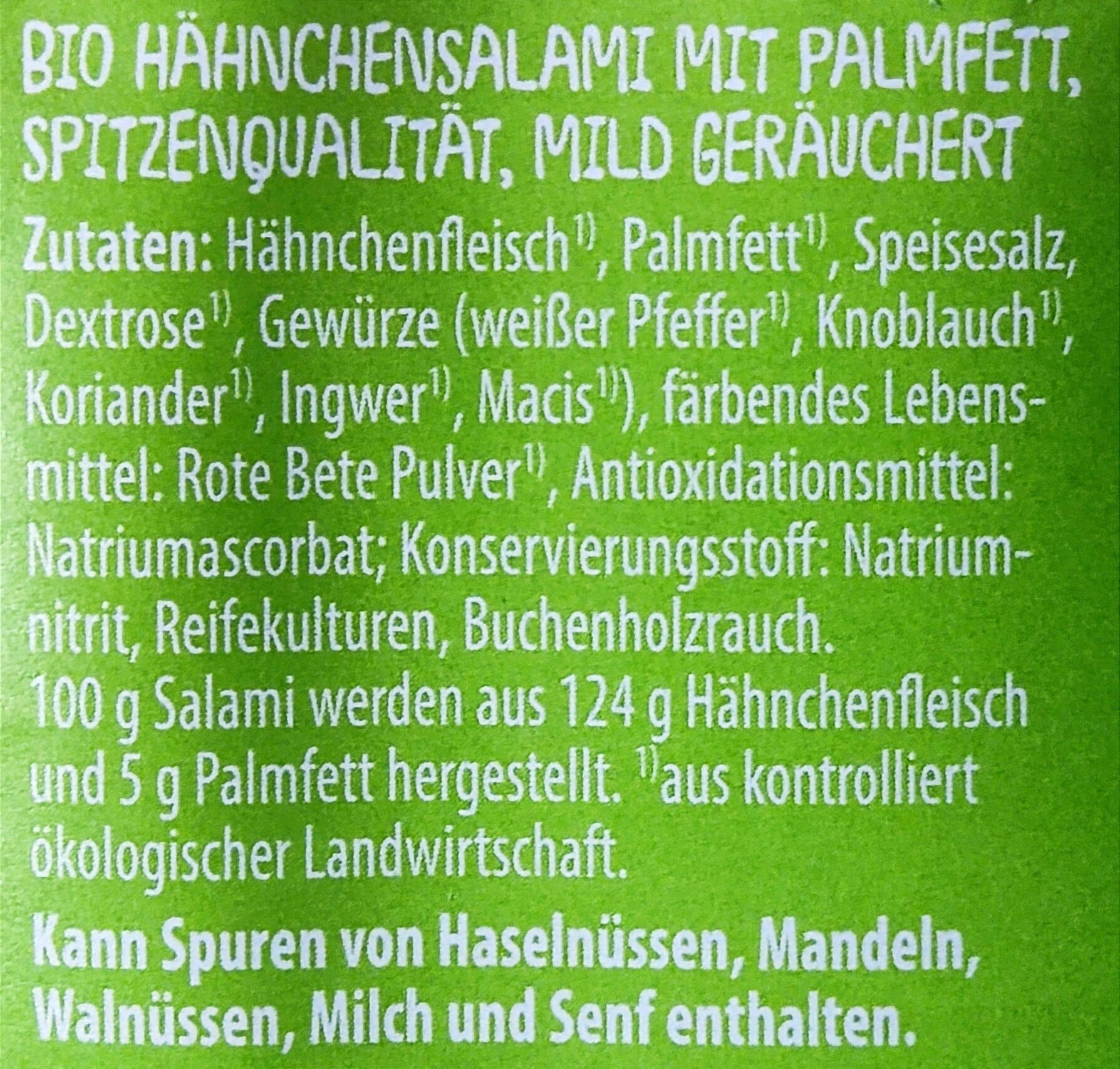 Bio-Hähnchen-Spezialität - Klassik - Ingrediënten - de