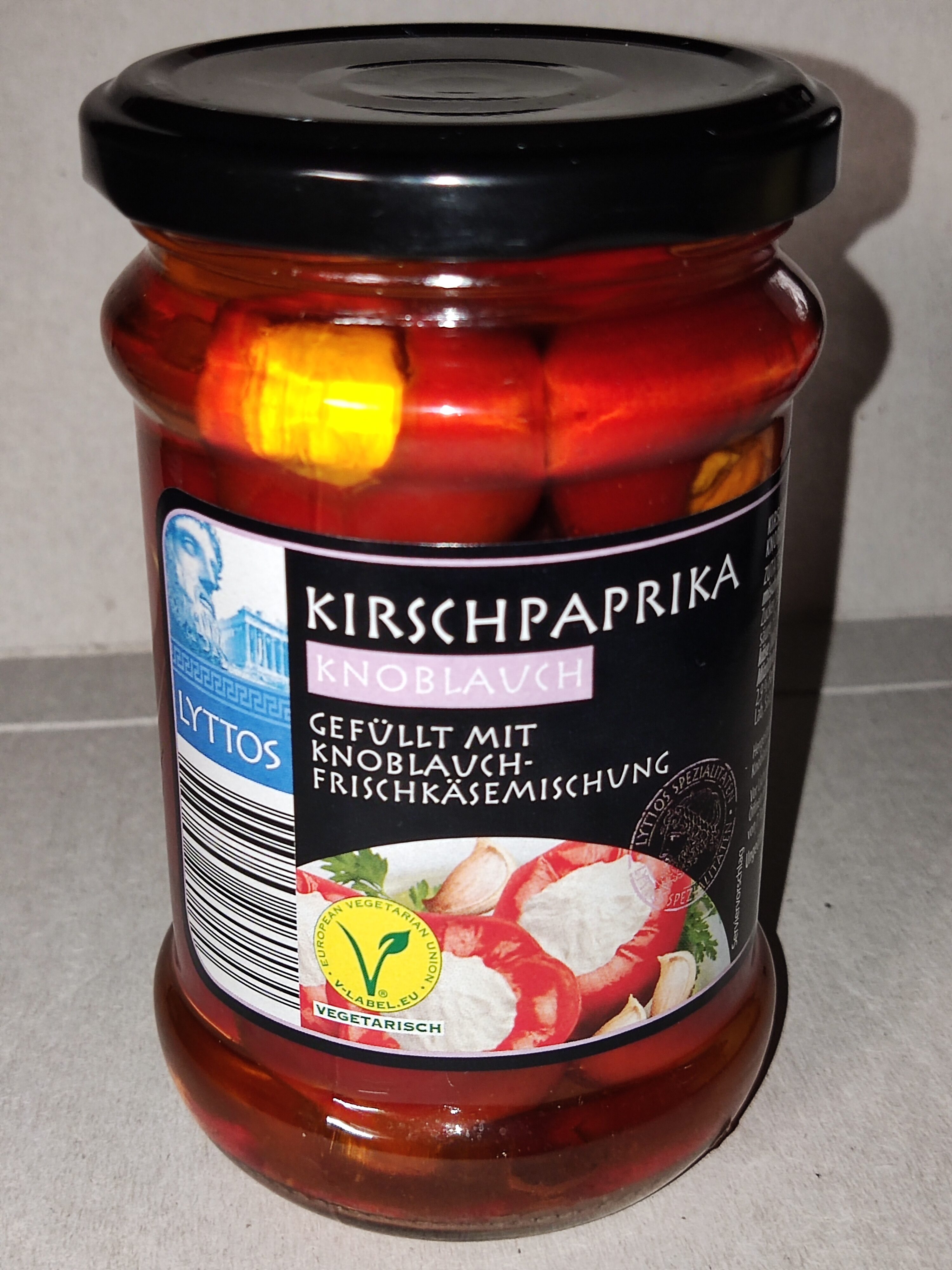 Kirschpaprika, gefüllt - Knoblauch - Produkt