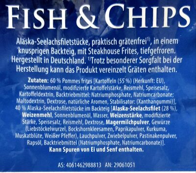 Fish & Chips - Zutaten