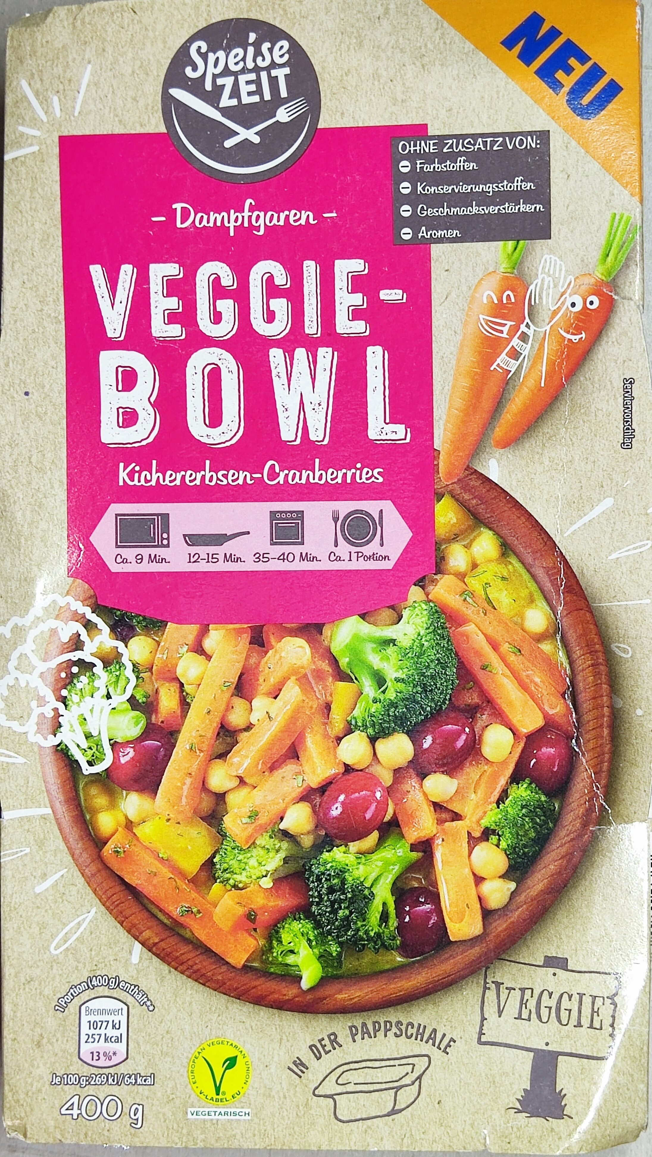 Veggie-Bowl - Kichererbsen-Cranberries - Produkt