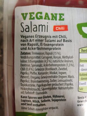 Vegane Salami - Zutaten