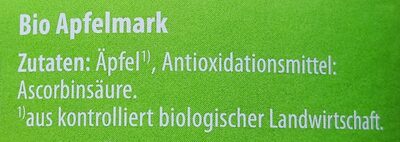 Bio-Fruchtmark XXL - Apfel - Zutaten