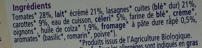 Gratin de lasagnes au Céleri - المكونات - fr