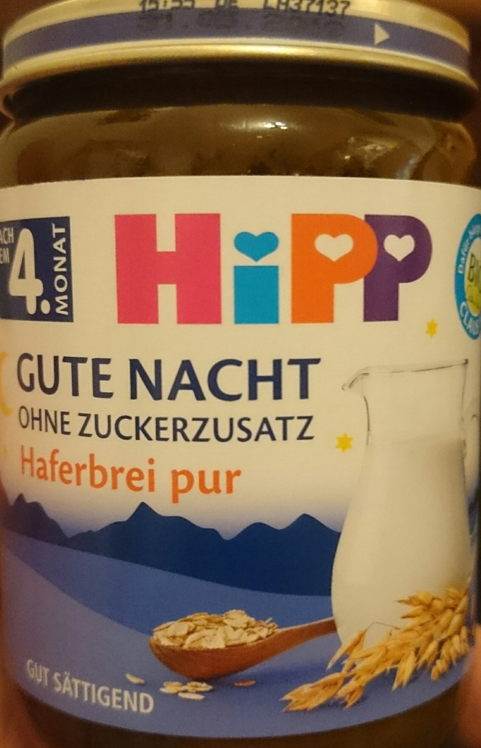 Hipp Gute Nacht, Haferbrei Pur - Produkt