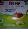 Hipp Appelen Bananen Bio 2X2X100G 4M - Produit